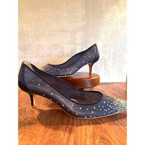 👠💎‎ Badgley Mischka “Felicity” Blue Crystal Embellished Pumps – Size 10💎👠